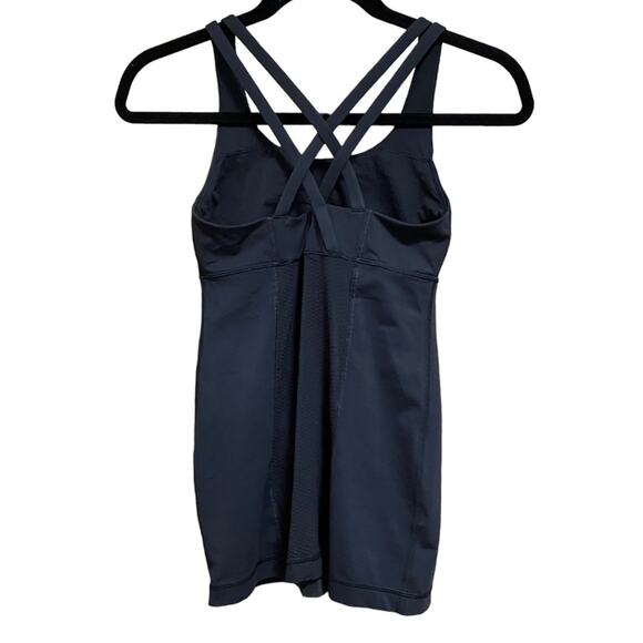 Lululemon Energy Tank Midnight Iris Multi / Black Size 4 - Picture 4 of 4